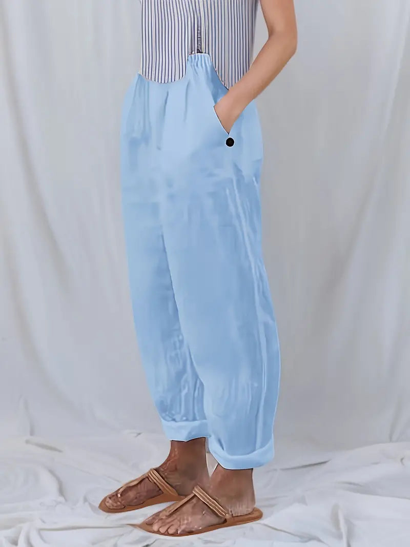 Adelinde - Freizeithose Mit Weitem Bein Für Den Frühling
