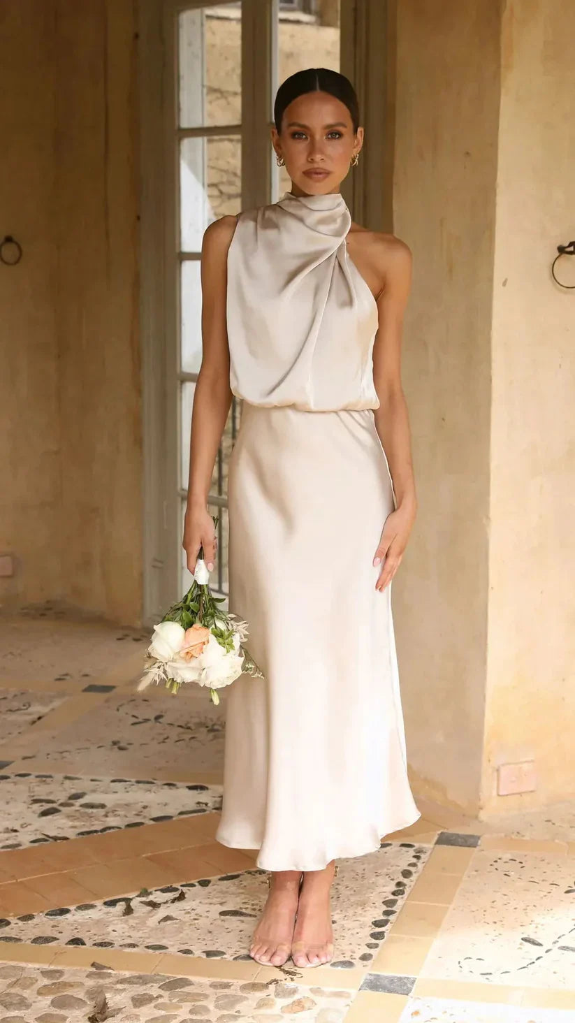 Zelda - Schlichtes One-Shoulder-Kleid