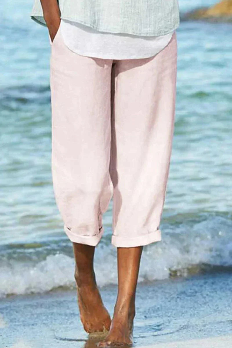 Vienne - Lässige Und Stylische Leinen Hose
