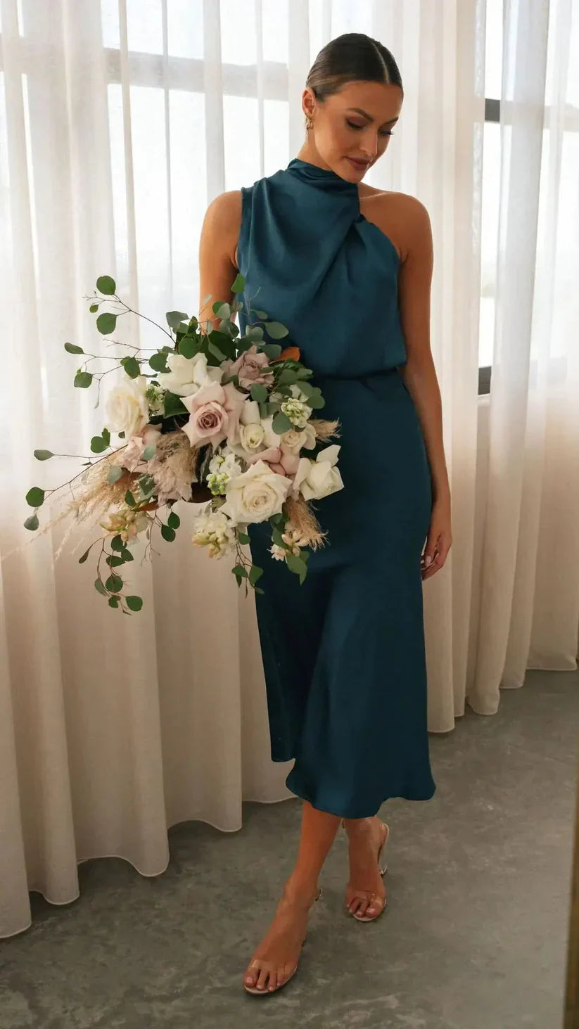 Zelda - Schlichtes One-Shoulder-Kleid