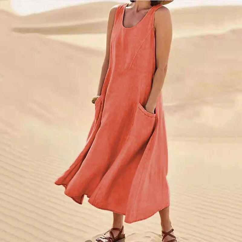 Jutta – Leinenkleid Für Den Frühling