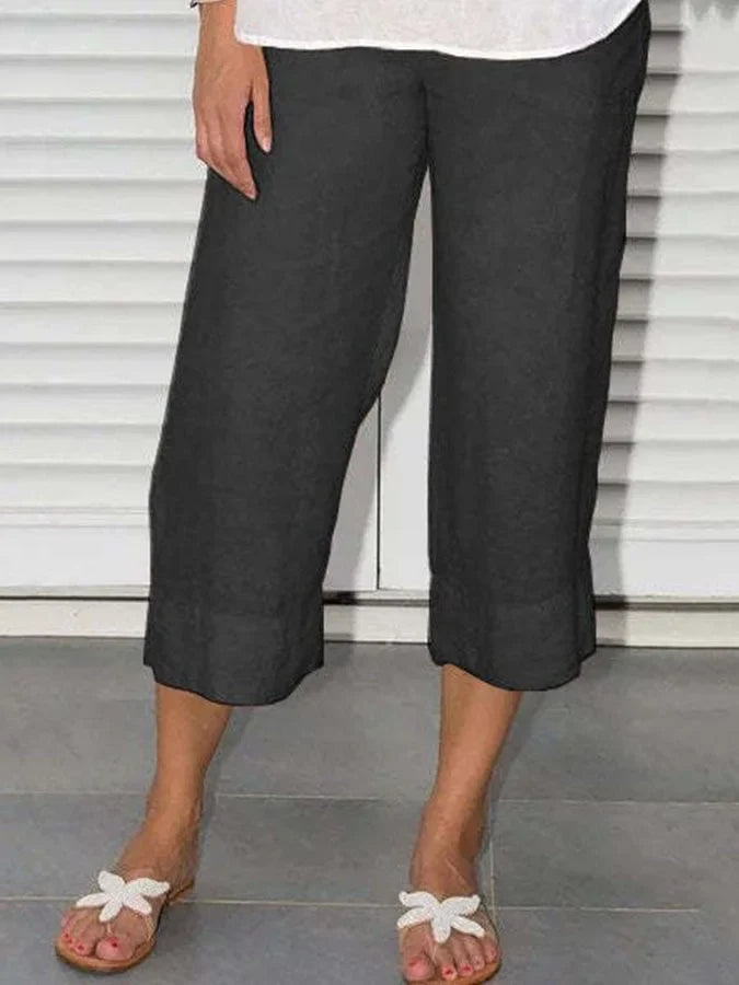 Gwen - Lässige Und Stylische Leinen Hose