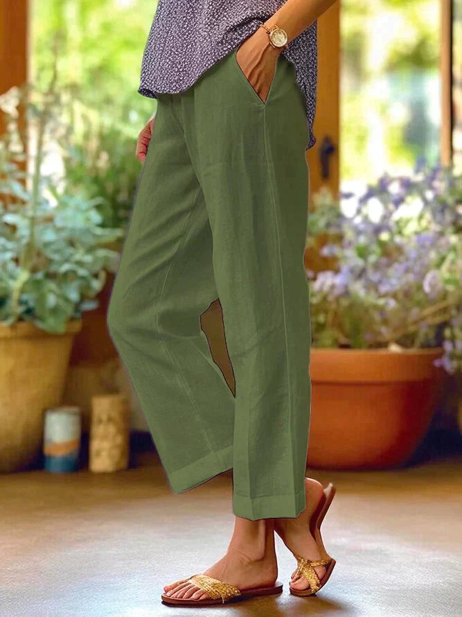 Elin - Damen Leinen Sommerhose