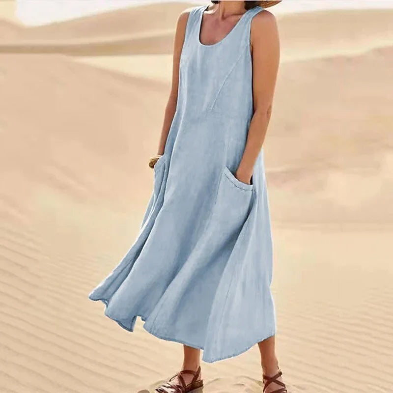 Jutta – Leinenkleid Für Den Frühling