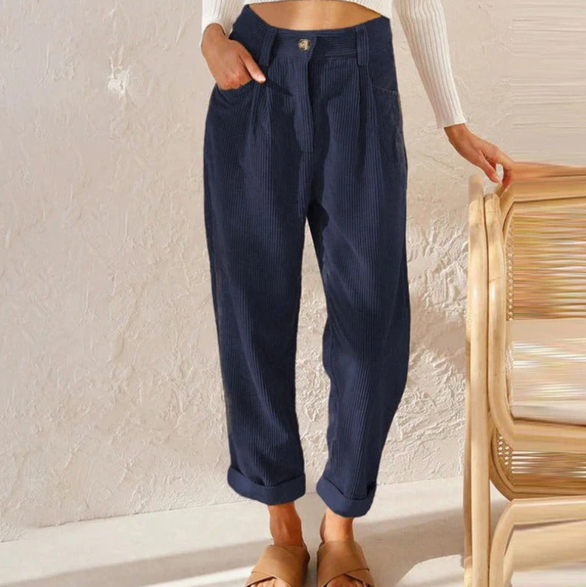 Cilly - Lässige Freizeithose Aus Cord