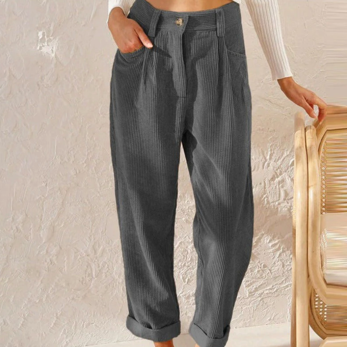 Cilly - Lässige Freizeithose Aus Cord