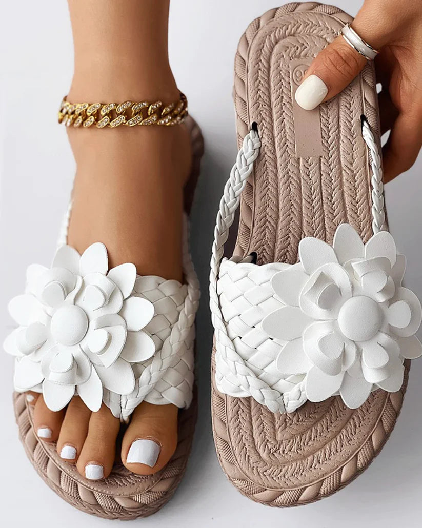 Mareike - Geflochtene Slipper