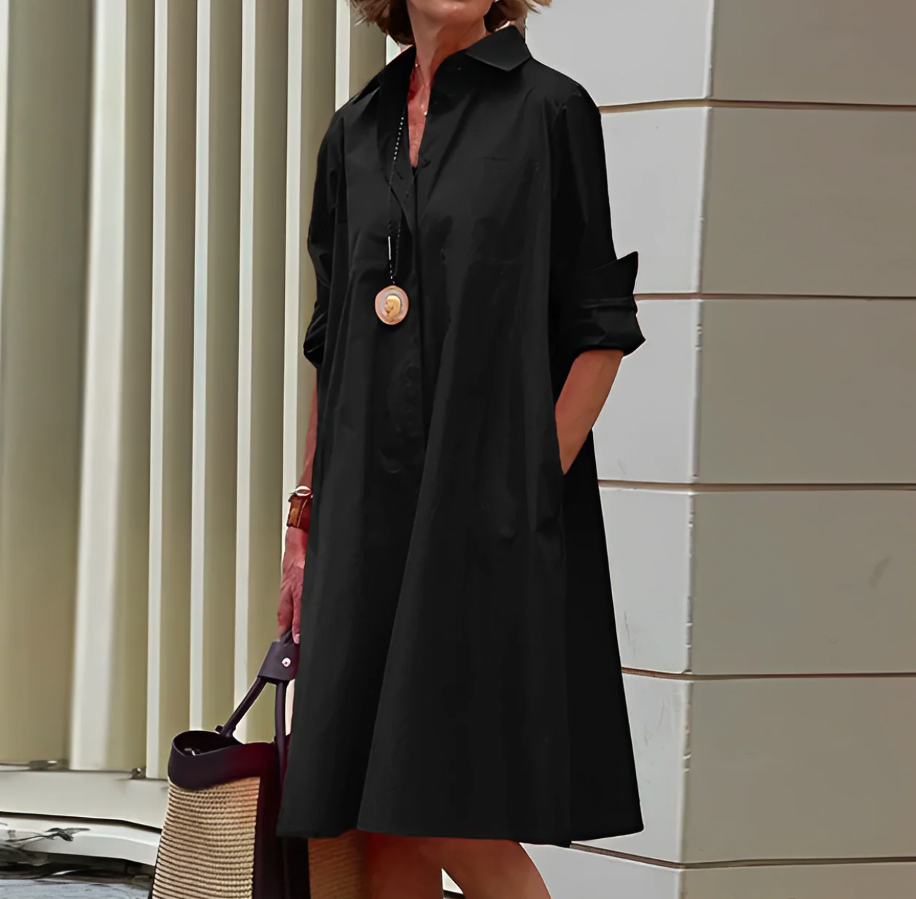 Hildegard - Midi-Kleid Für Damen