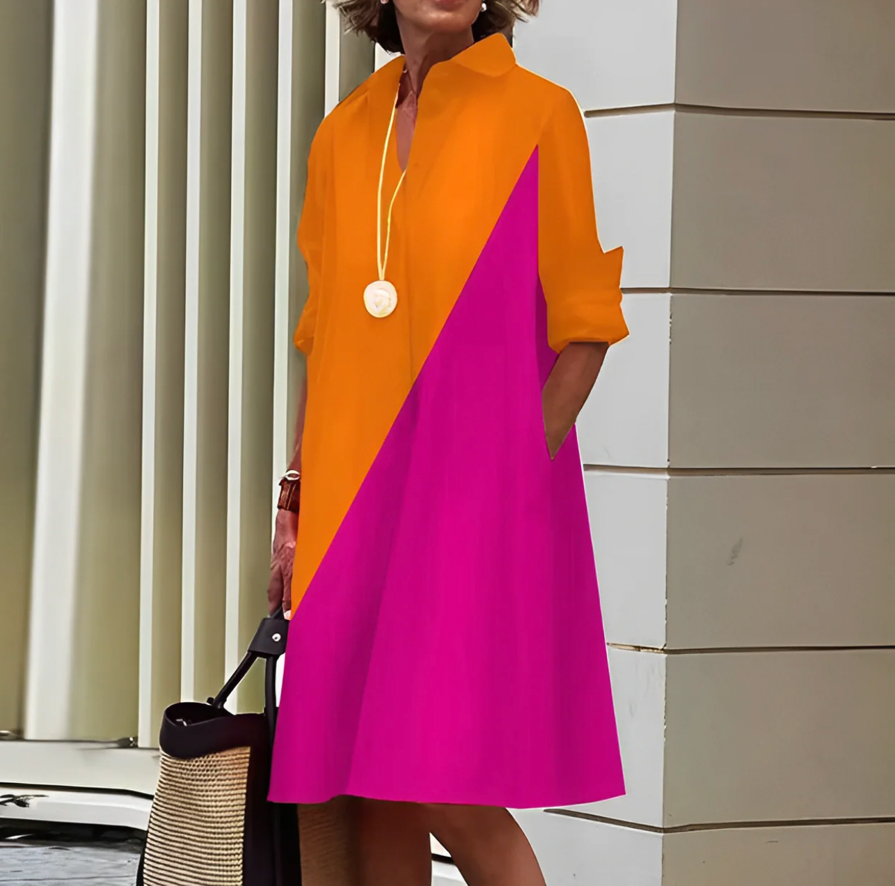 Hildegard - Midi-Kleid Für Damen