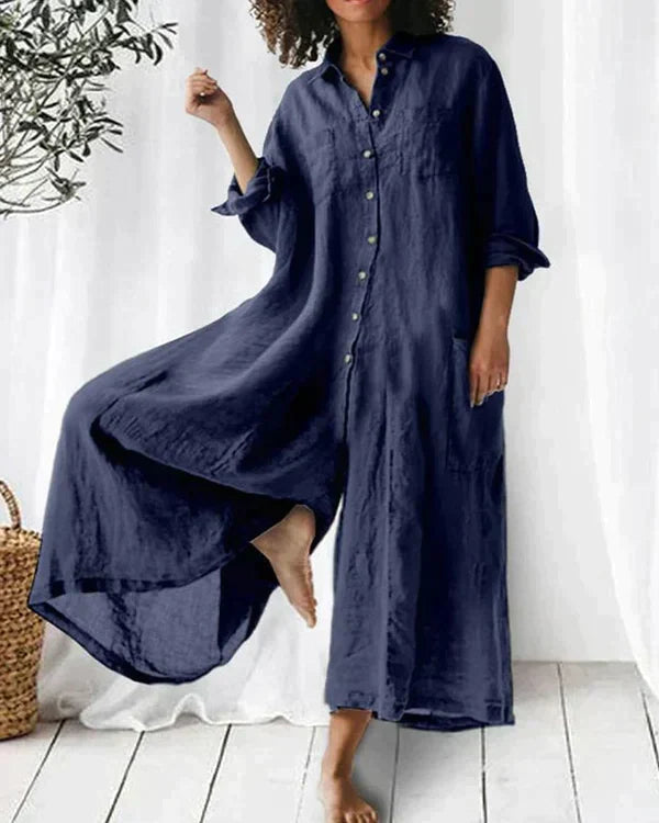 Irmgard - Leinen Jumpsuit Für Damen