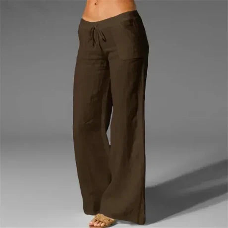 Kim - Weiße Leinenhose