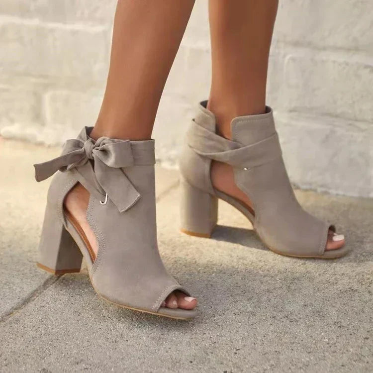 Almut - Orthopädische Schleifensandalen Mit Hohem Absatz