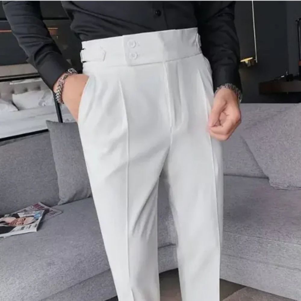 Valerio | Elegante Hochbundhose für Herren