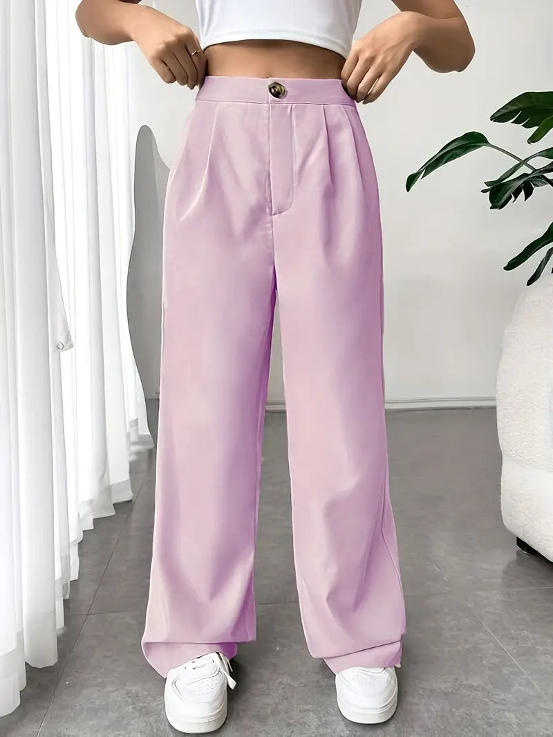 Jip - Stylische Lange Hose Mit Weitem Bein
