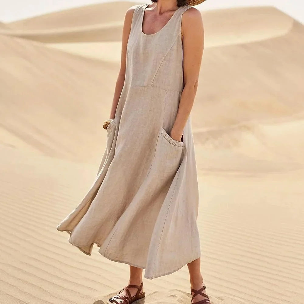 Jutta – Leinenkleid Für Den Frühling