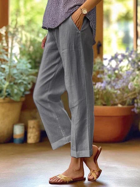 Elin - Damen Leinen Sommerhose
