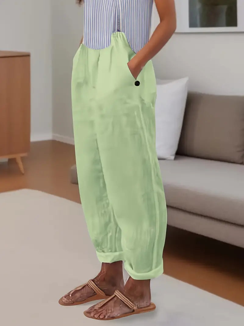 Adelinde - Freizeithose Mit Weitem Bein Für Den Frühling