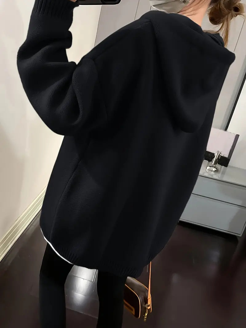 Liane - Kapuzenpullover Mit Lächeln-Design Und Kordelzug