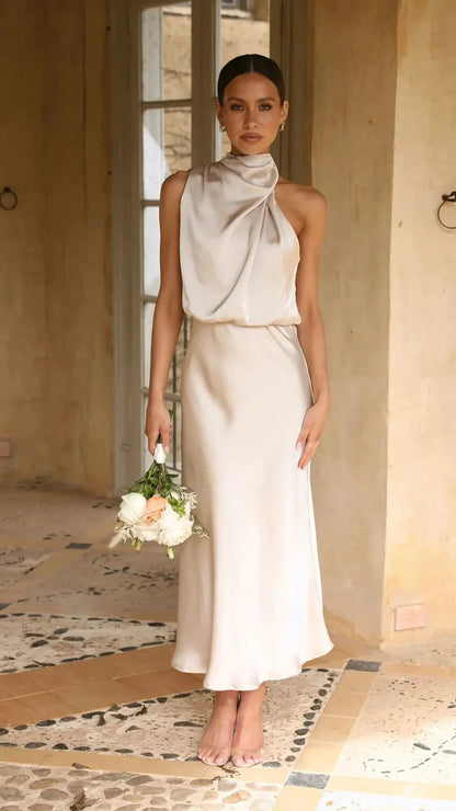 Zelda - Schlichtes One-Shoulder-Kleid