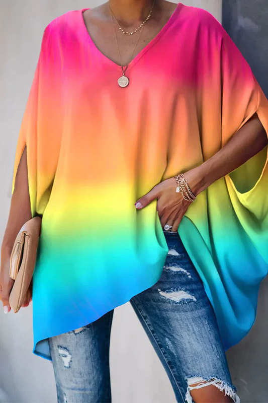 Helma - Elegante Weit Geschnittene Bluse für Den Frühling/Sommer