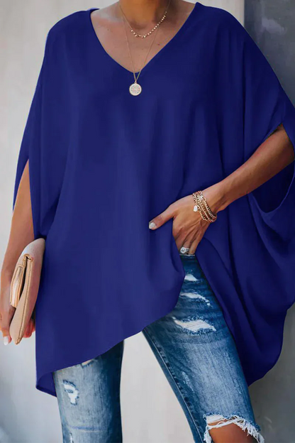 Helma - Elegante Weit Geschnittene Bluse für Den Frühling/Sommer