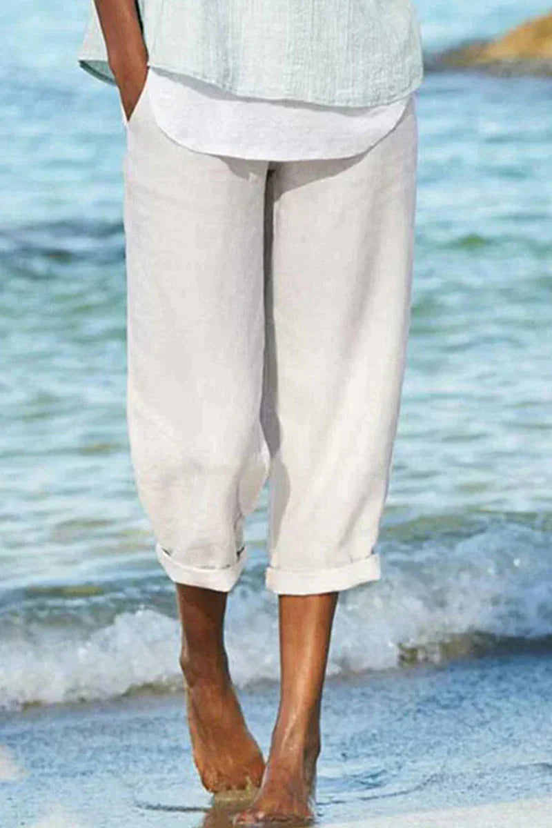 Vienne - Lässige Und Stylische Leinen Hose