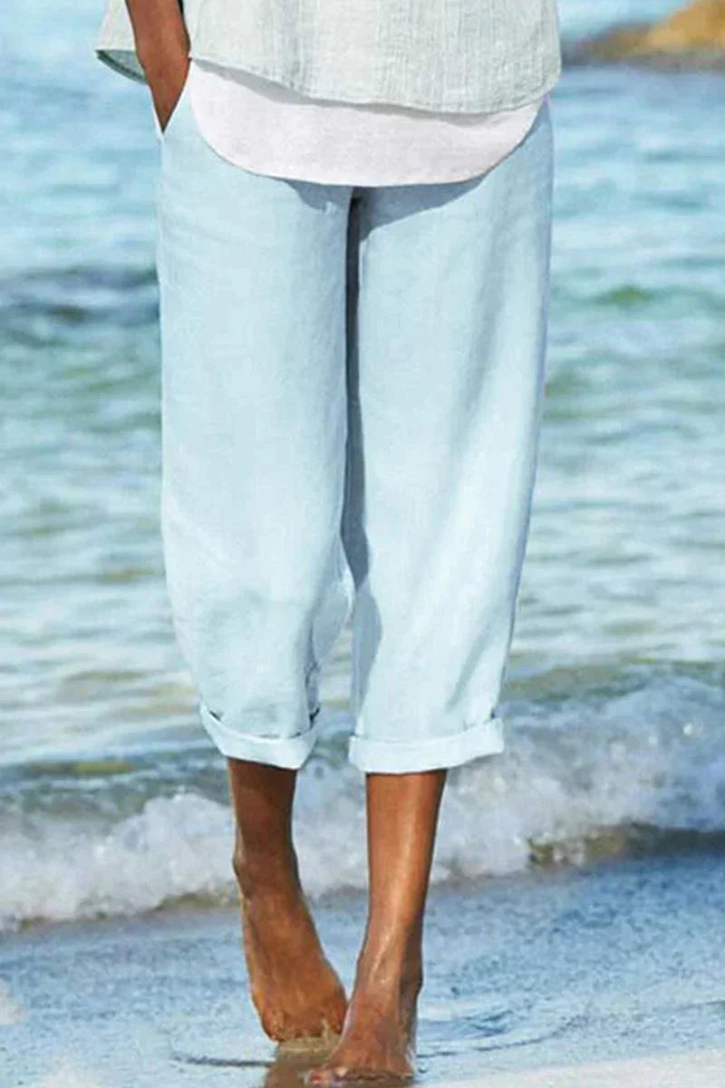 Vienne - Lässige Und Stylische Leinen Hose