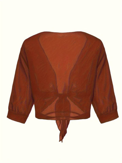Barbel – Bluse Mit Offener Vorderseite für Den Frühling
