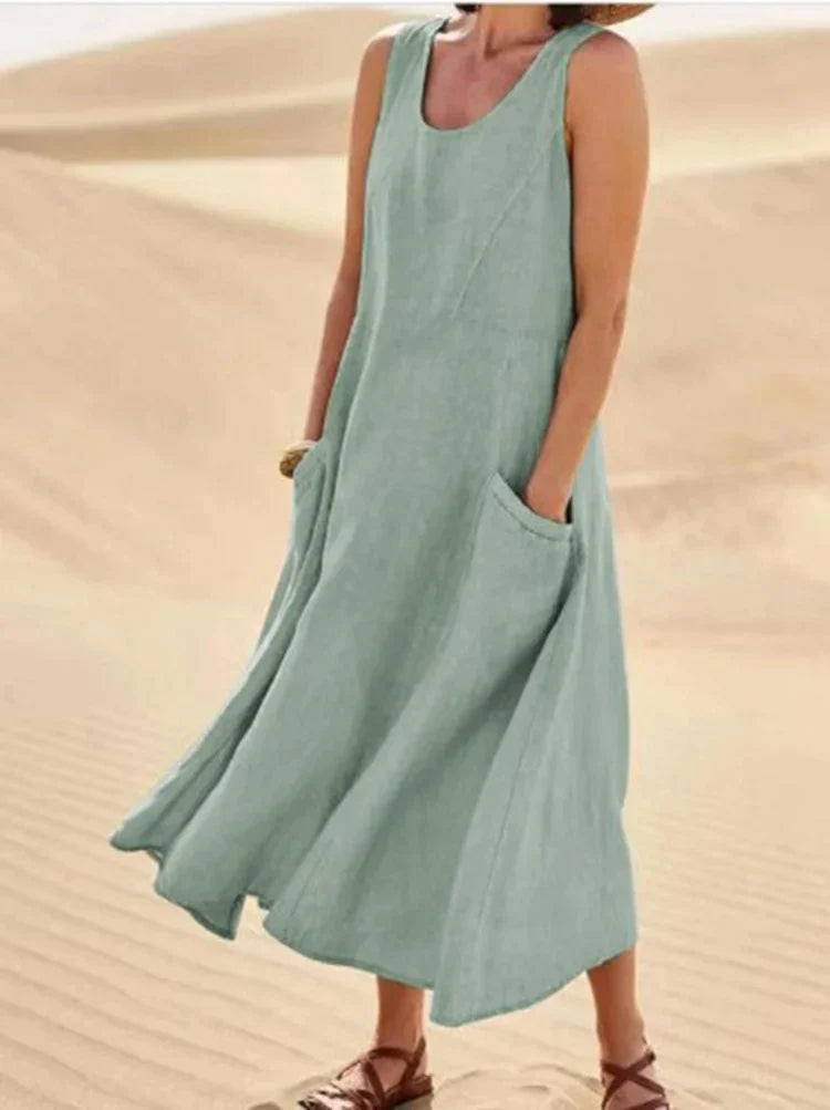 Jutta – Leinenkleid Für Den Frühling