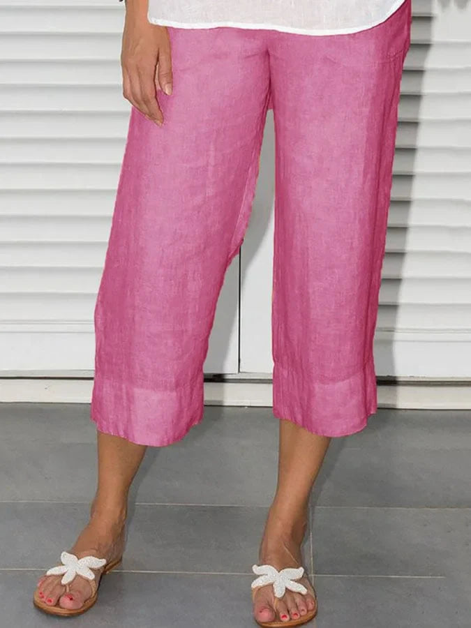 Gwen - Lässige Und Stylische Leinen Hose