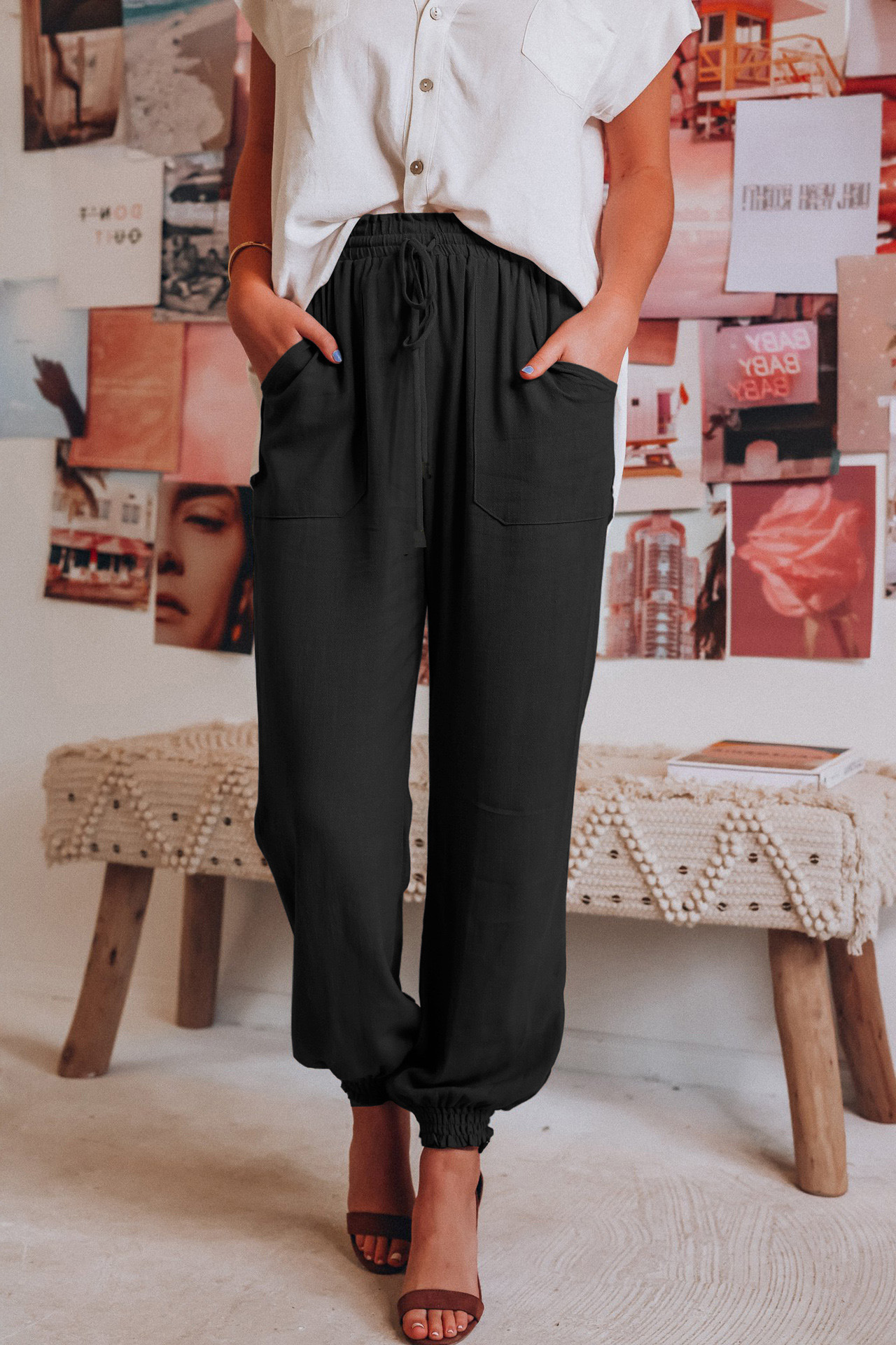 Ursela - Stylische Und Bequeme Sommer Leinen Hose Für Frauen