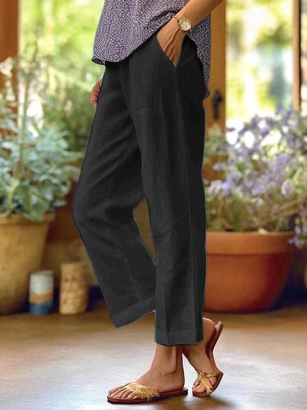 Elin - Damen Leinen Sommerhose