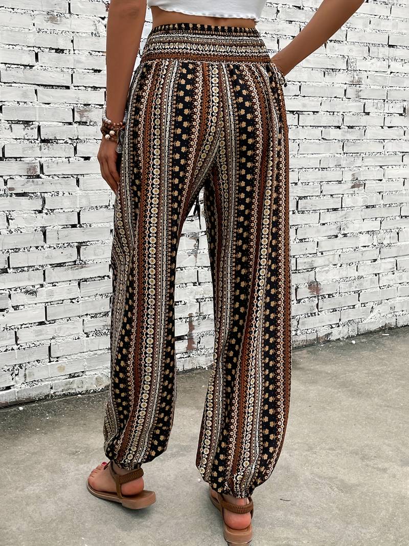 Hylke - Hose Mit Ethno-Grafikdruck Für Damen