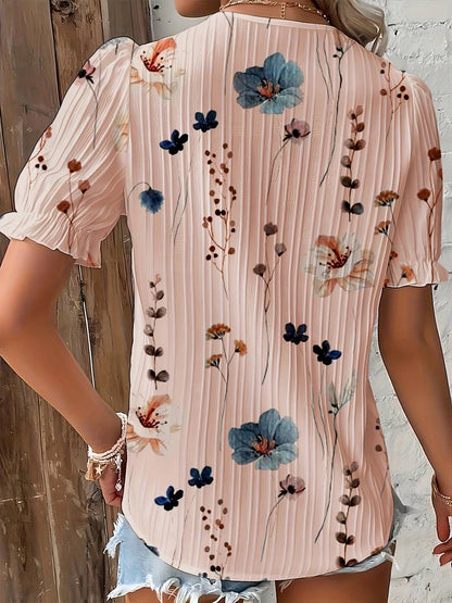 Tabea - Stilvolle Bluse Mit V-Ausschnitt Für Den Frühling