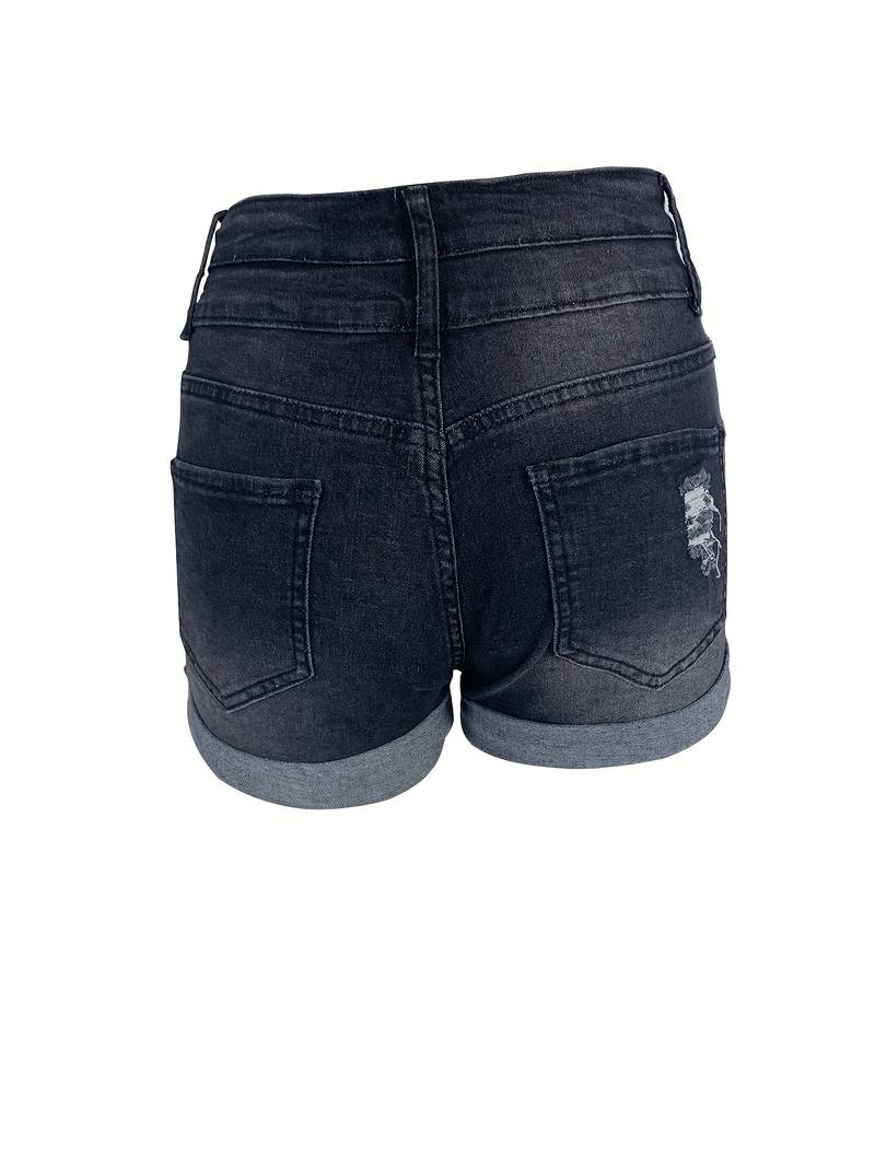 Babette - Gerippte Jeansshorts Für Frühling/Sommer