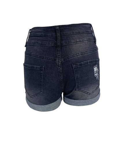Babette - Gerippte Jeansshorts Für Frühling/Sommer