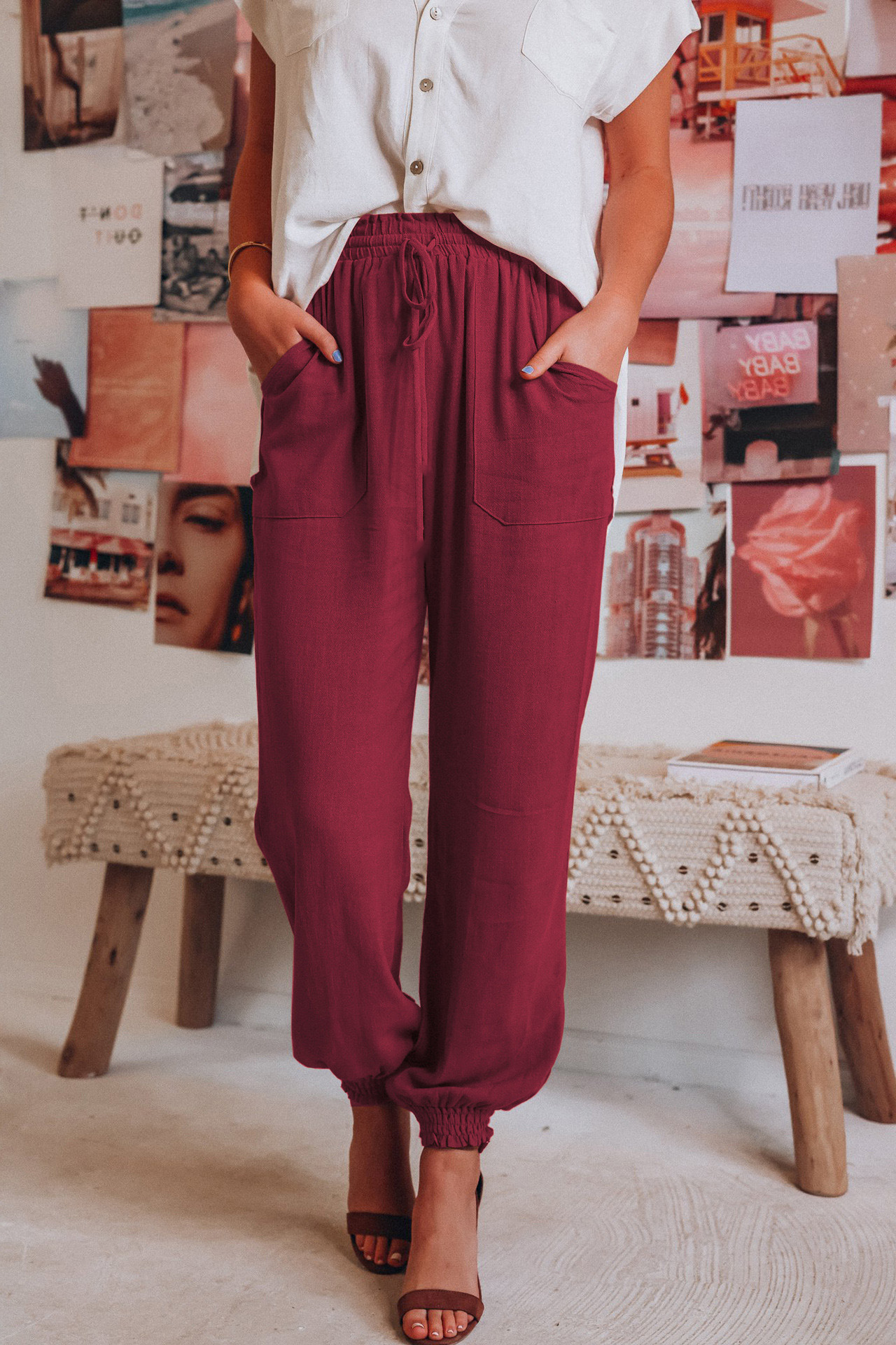 Ursela - Stylische Und Bequeme Sommer Leinen Hose Für Frauen