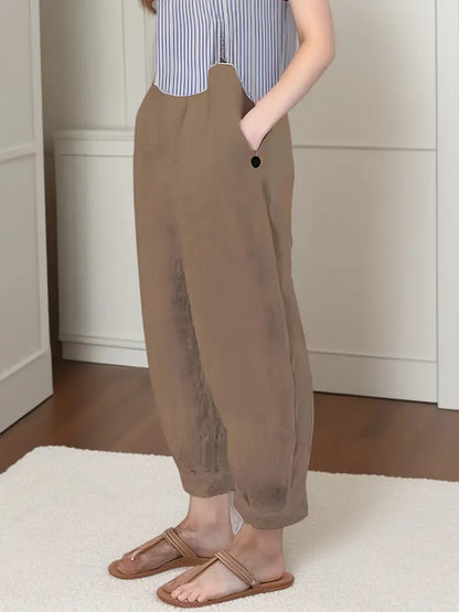 Adelinde - Freizeithose Mit Weitem Bein Für Den Frühling