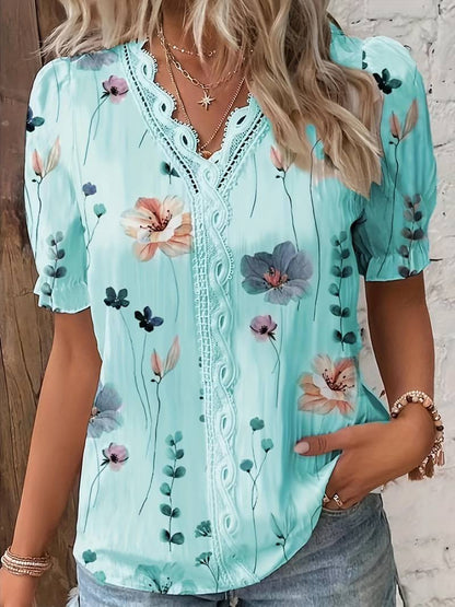 Tabea - Stilvolle Bluse Mit V-Ausschnitt Für Den Frühling