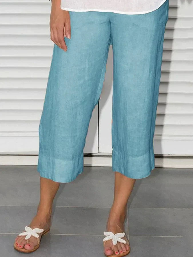 Gwen - Lässige Und Stylische Leinen Hose