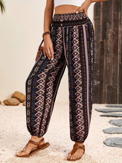 Hylke - Hose Mit Ethno-Grafikdruck Für Damen