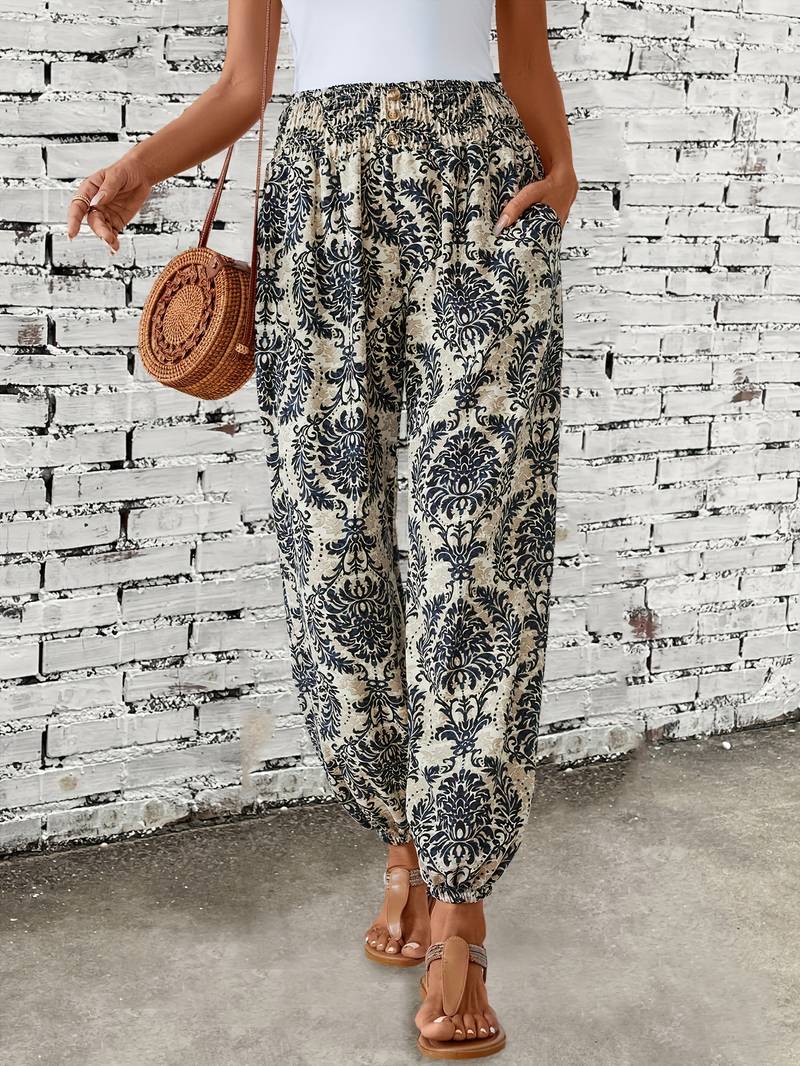 Hylke - Hose Mit Ethno-Grafikdruck Für Damen