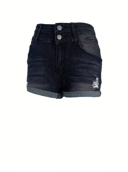 Babette - Gerippte Jeansshorts Für Frühling/Sommer