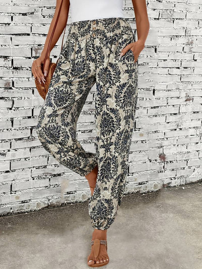 Hylke - Hose Mit Ethno-Grafikdruck Für Damen