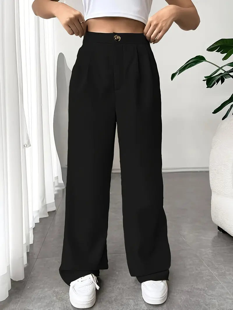 Jip - Stylische Lange Hose Mit Weitem Bein