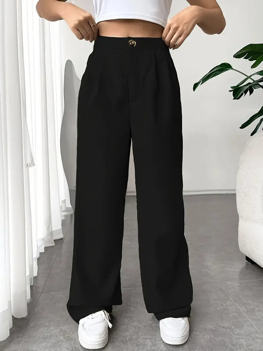 Jip - Stylische Lange Hose Mit Weitem Bein