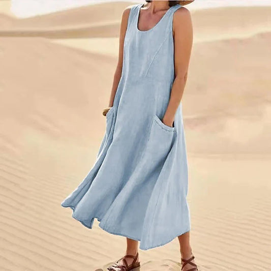 Jutta – Leinenkleid Für Den Frühling