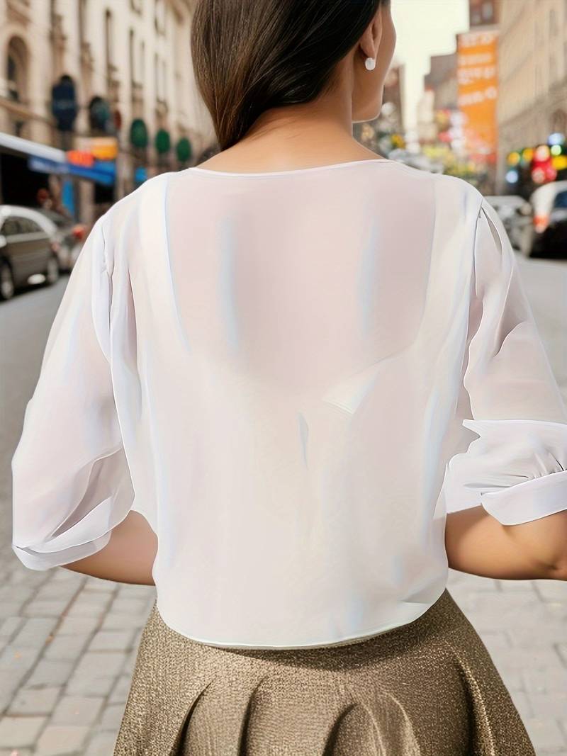Barbel – Bluse Mit Offener Vorderseite für Den Frühling