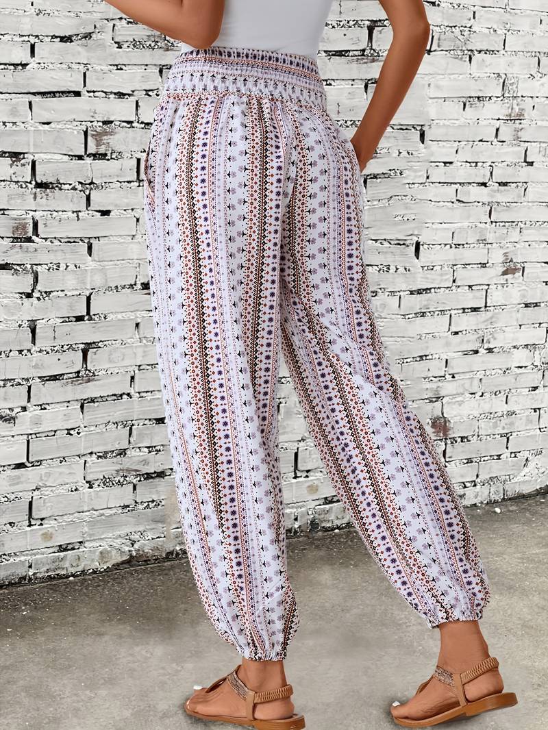 Hylke - Hose Mit Ethno-Grafikdruck Für Damen