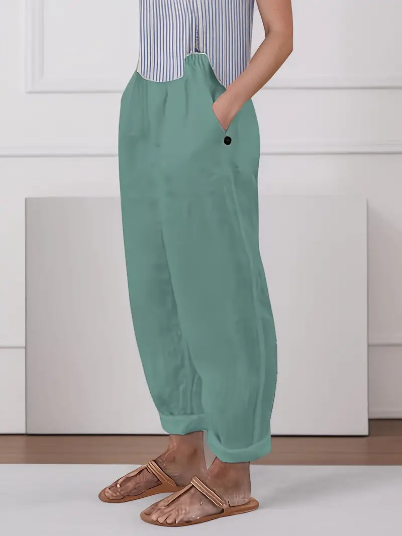 Adelinde - Freizeithose Mit Weitem Bein Für Den Frühling